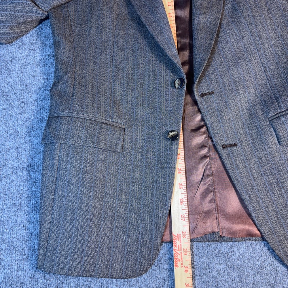 Christian Dior Monsieur Brown Pinstripe Blazer Vintage 2-Button Sport Coat - Picture 10 of 14